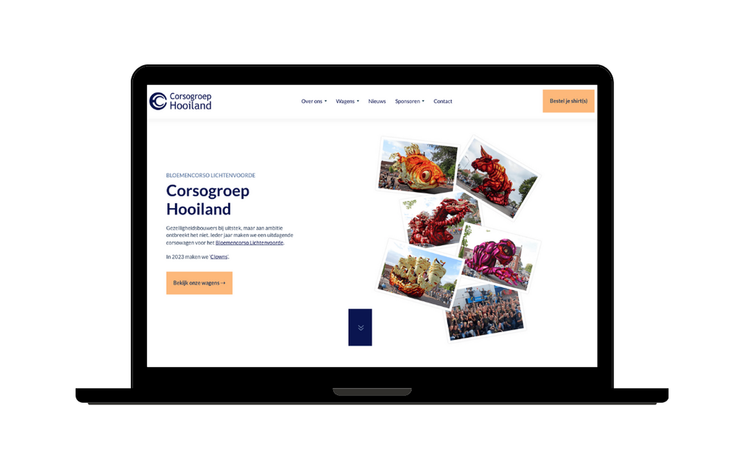 New Website Blue Mockup Instagram Laptop 3