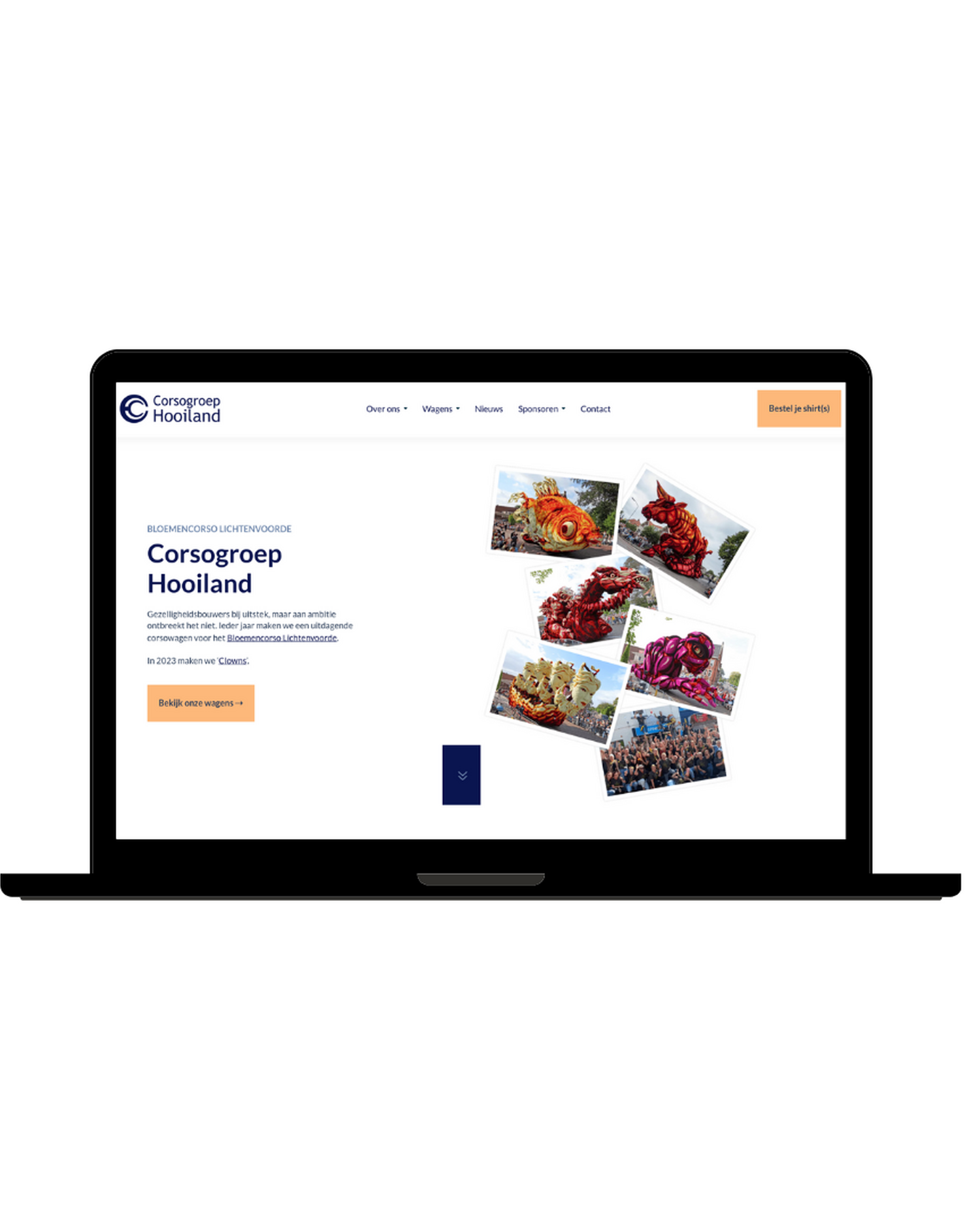 New Website Blue Mockup Instagram Laptop 3