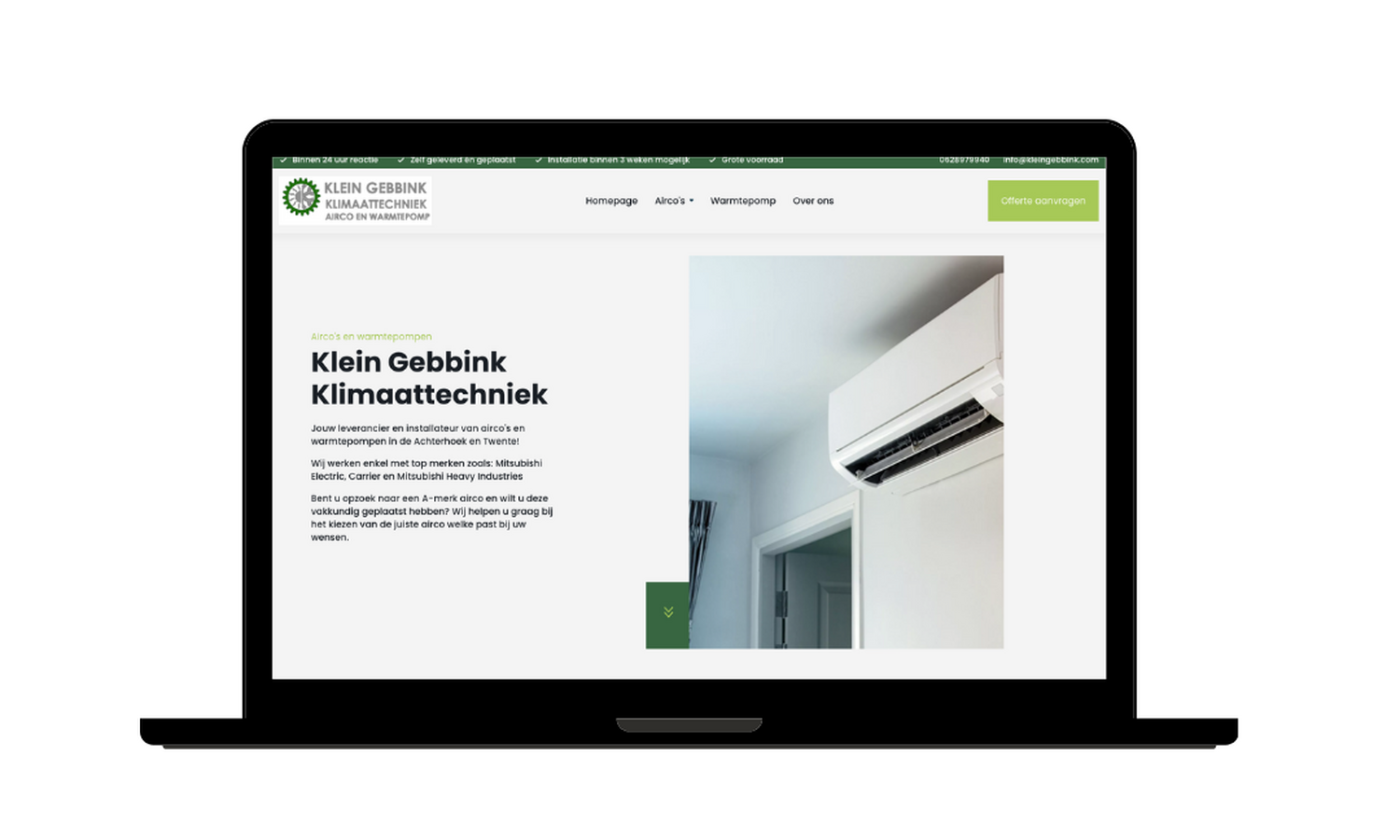 New Website Blue Mockup Instagram Laptop 4