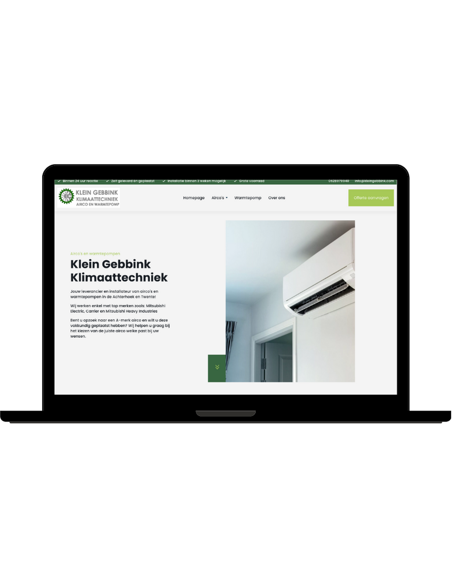 New Website Blue Mockup Instagram Laptop 4