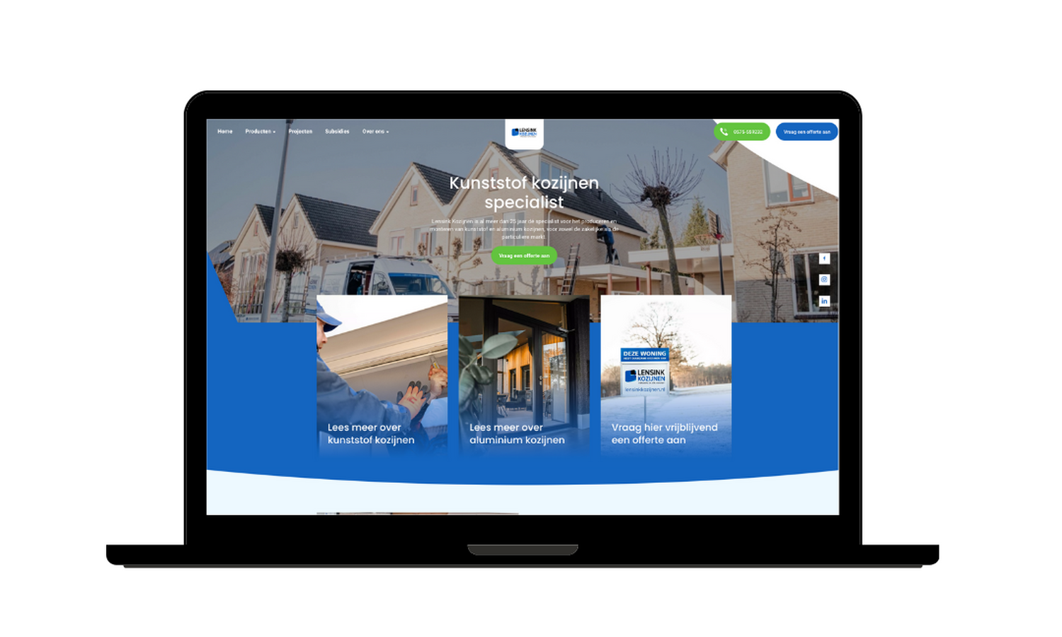 New Website Blue Mockup Instagram Laptop 27